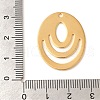 Ion Plating(IP) 304 Stainless Steel Pendants STAS-U025-07G-3