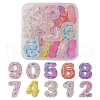20Pcs Transparent Frosted Acrylic Beads OACR-YW0001-59-1