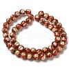 Gold Sand Lampwork Beads Strands LAMP-E036-06C-2