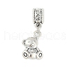 Rack Plating Brass European Dangle Charms KK-R200-09AS-01-1