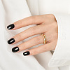 Simple Style 925 Sterling Silver Micro Pave Clear Cubic Zirconia Finger Rings WG5B003-04-2