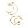 Star with Moon Alloy Stud Earrings FS-WGC80EF-01-5