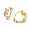 Rack Plating Brass Micro Pave Cubic Zirconia Hoop Earrings EJEW-A031-19G-2