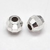 Faceted Round 925 Sterling Silver Beads STER-F012-02A-1