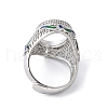 Adjustable Brass Enamel Pad Ring Base Settings KK-K399-08P-3