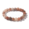 Natural Plum Blossom Jasper Beads Stretch Bracelets BJEW-F380-01-B08-4