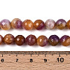 Dyed Natural White Jade Beads Strands G-T139-8mm-60-16-5