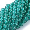 Crackle Glass Beads Strands X-CCG-Q001-8mm-15-1