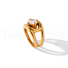 Stainless Steel & Cubic Zirconia Finger Rings FS-WG8A7D9-03-4