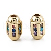 Brass Micro Pave Cubic Zirconia Beadsong-Lasting Plated ZIRC-P089-24A-G01-2