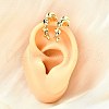 Brass Cuff Earrings EJEW-F370-12G-2