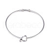 Non-Tarnish Stainless Steel Hollow Out Heart Bangle BJEW-E027-08P-1