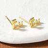 925 Sterling Silver Stud Earrings for Women EJEW-K303-03G-3