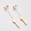 (Jewelry Parties Factory Sale)304 Stainless Steel Dangle Stud Earrings EJEW-F239-02G-1