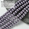 Eco-Friendly Dyed Glass Pearl Round Beads Strands HY-A002-6mm-RB116-3