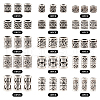 150Pcs 15 Styles Tibetan Style Alloy European Beads FIND-TA0002-68-14