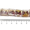 Handmade Gold Sand and Silver Sand Lampwork Beads FOIL-C001-01B-04-4