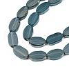 Painted Transparent Glass Beads Strands GLAA-E033-06C-08-3