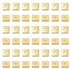 HOBBIESAY 100Pcs Brass Spacer Beads KK-HY0003-62-1