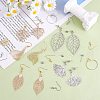 DIY Leaf Drop Earring Making Kit DIY-SZ0009-73-5