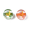 Transparent Electroplate Acrylic Beads TACR-S273-07-3