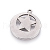 Non-Tarnish 304 Stainless Steel Pendants STAS-L226-048P-2
