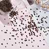 600Pcs 3 Styles Rondelle Brass Crimp Beads KK-LP0001-18-3