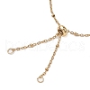 2Pcs 2 Colors 304 Stainless Steel Satellite Chain Slider Bracelet Making AJEW-JB01246-3