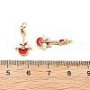Brass Enamel Pendants KK-L237-011G-3