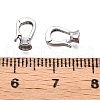 925 Sterling Silver Fold Over Clasps STER-T007-107P-3