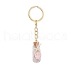 8Pcs Iron Alloy Glass Enamel Keychains KEYC-JKC01153-4