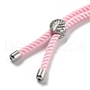 Twisted Nylon Cord Silder Bracelets DIY-B066-03P-08-3