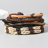 3Pcs Imitation Leather Multi-strand Bracelets PW-WG5C538-01-4