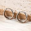 201 Stainless Steel Hoop Earrings EJEW-P304-15C-P-1