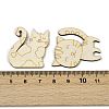 25Pcs Unfinished Wood Cutouts WOOD-P020-01B-3