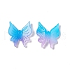 Two Tone Opaque Acrylic Cabochons OACR-C009-11B-2