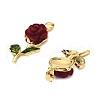 Brass Resin Pendants KK-G533-02G-2