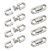 SUPERFINDINGS 8Pcs Stainless Steel Fold Over Clasps STAS-FH0002-28-1