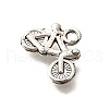 Tibetan Style Alloy Pendants TIBE-L008-63AS-2