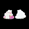 Opaque Cute Bunny Cabochons CRES-O006-14B-3