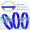 CREATCABIN 10Pcs Word Silicone Cord Bracelet Wristband BJEW-CN0001-04C-5