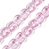 Electroplate Glass Beads Strands EGLA-N012-07G-1