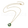 304 Stainless Steel Micro Pave Cubic Zirconia constellation Pendant Necklaces NJEW-R021-01G-06-4