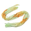 Gradient Color Natural Myanmar Jade Beads Strands G-D306-A04-3mm-2