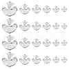 AHADERMAKER 90Pcs 6 Style Flat Round Sew on Rhinestone RGLA-GA0001-09-1