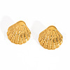Beach 304 Stainless Steel Shell Shape Stud Earrings for Women BP9833-2-2