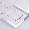 Elegant Minimalist Stainless Steel Lock Bone Chain Necklace for Women RW6417-1
