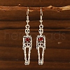 Alloy Enamel Pendant Dangle Earrings PW-WG2DBDB-04-2