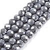 Electroplate Glass Beads Strands EGLA-A044-P6mm-A10-1