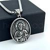 Ancient Greek Stainless Steel Religion Saint Jude Pendant Necklaces for Men DV4851-3